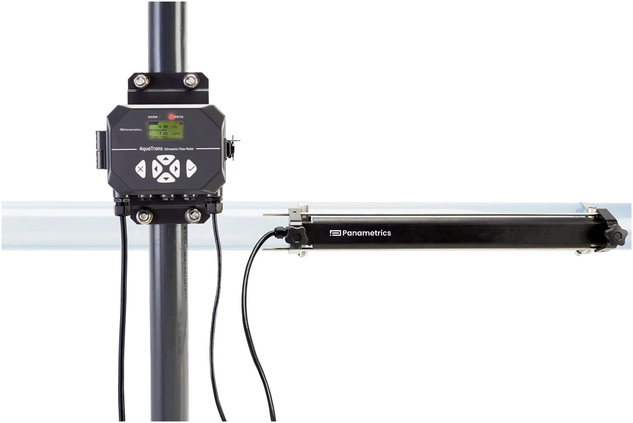 Mengdemåling væske, stasjonært ultralyd clamp-on sett. AT600