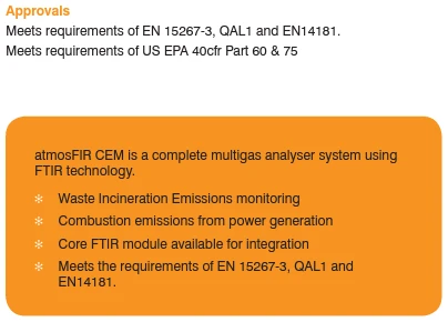 Ekstraktiv CEM, multigass analysator. Protea atmosFIR. - Bilde 4
