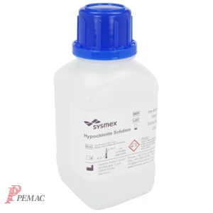 Sysmex Partec hypokloritt løsning.